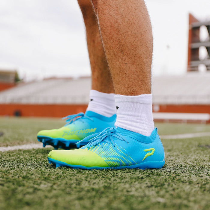 Quantum Energy: Fußballschuhe - Columbia Blue & Slime